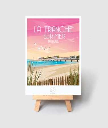 Carte La Tranche Sur Mer - vintage decoration 