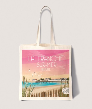 Tote Bag La Tranche sur Mer - vintage decoration 