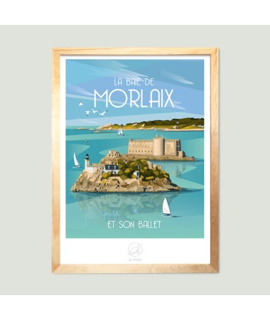 Affiche Baie de Morlaix - vintage decoration 