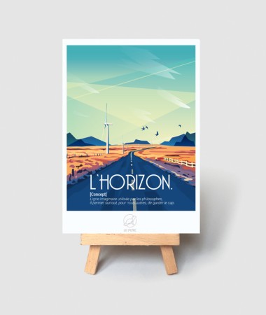 Carte l'Horizon vintage