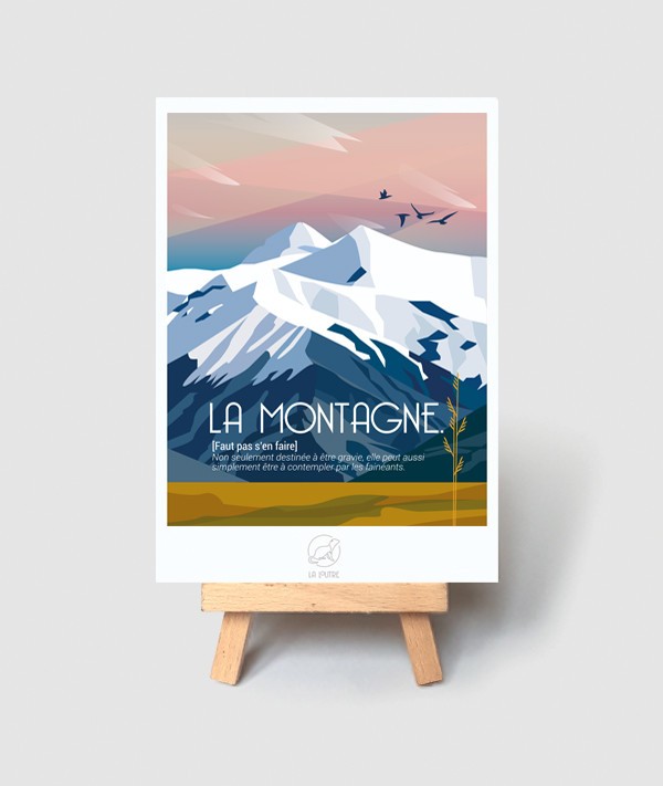 Carte La Montagne - vintage decoration 