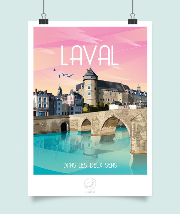 Affiche Laval vintage