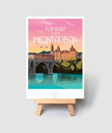 Carte Montauban - vintage decoration 