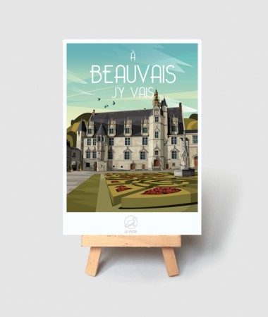 Carte Beauvais - vintage decoration 