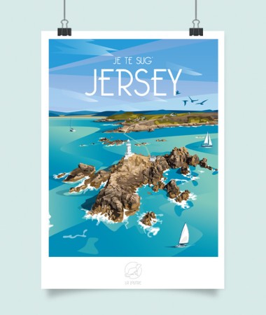 Affiche Jersey - vintage decoration 