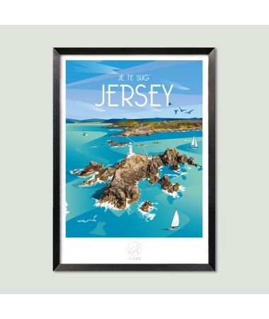 Affiche Jersey - vintage decoration 