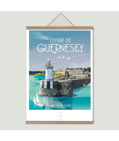 Affiche Guernesey vintage