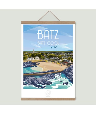 Affiche Batz sur Mer - vintage decoration 