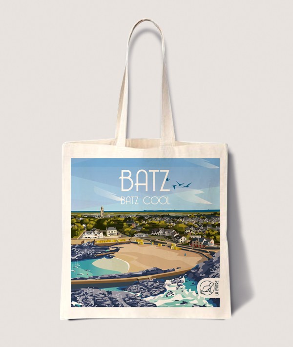 Tote Bag Batz sur Mer - vintage decoration 
