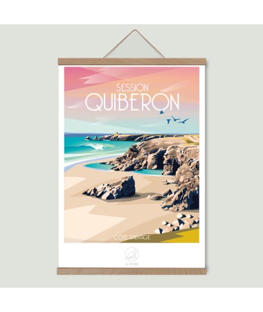 Affiche Quiberon - Côte Sauvage - vintage decoration 
