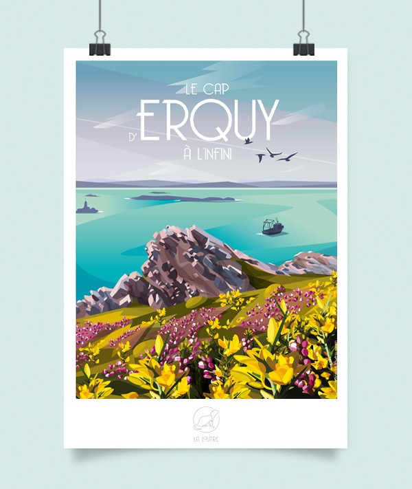 Affiche Erquy - vintage decoration 