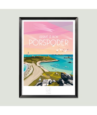 Affiche Porspoder - vintage decoration 