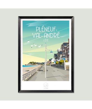 Affiche Pléneuf Val-André - vintage decoration 