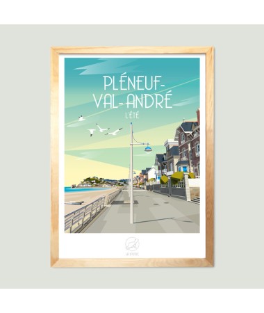 Affiche Pléneuf Val-André vintage
