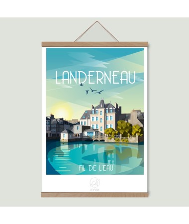 Affiche Landerneau vintage