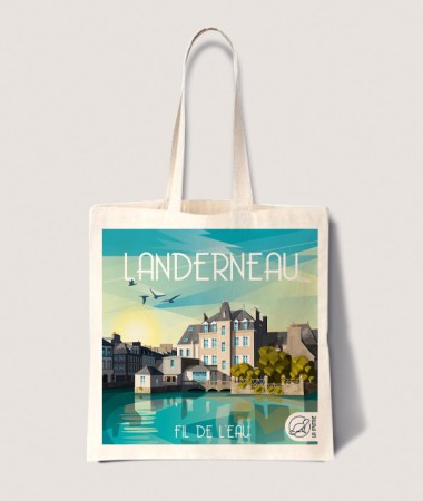 Tote Bag Landerneau - vintage decoration 