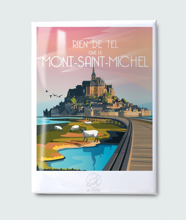 Magnet Mont Saint Michel - vintage decoration 