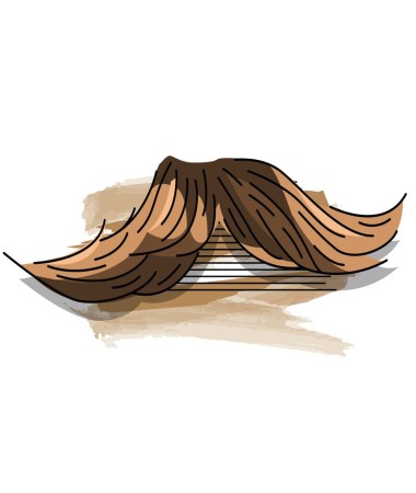 Affiche - La Moustache vintage