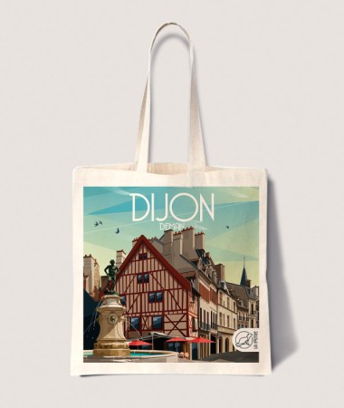 Tote Bag Dijon - vintage decoration 