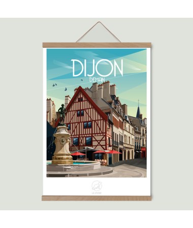 Affiche Dijon - vintage decoration 