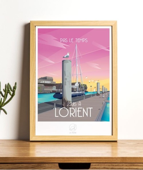 Affiche Lorient - vintage decoration 
