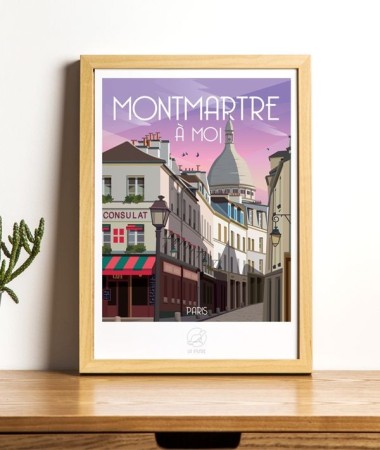 Affiche Montmartre - vintage decoration 