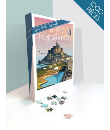 Puzzle Mont Saint Michel - 1000pcs vintage