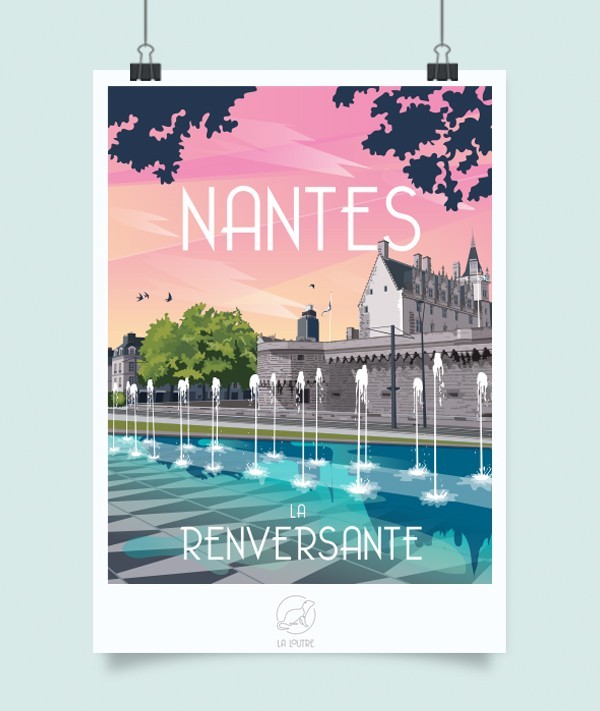 Affiche Nantes Renversantes vintage