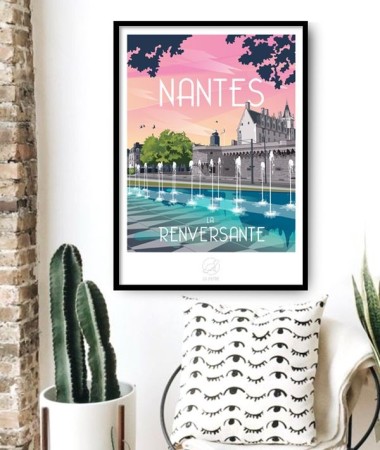 Affiche Nantes Renversantes - vintage decoration 