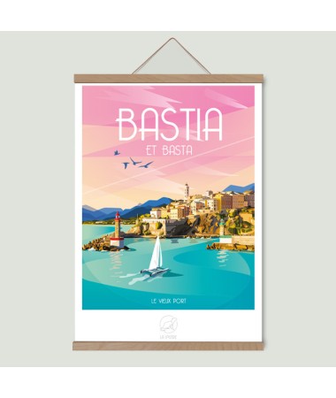 Affiche Bastia - vintage decoration 