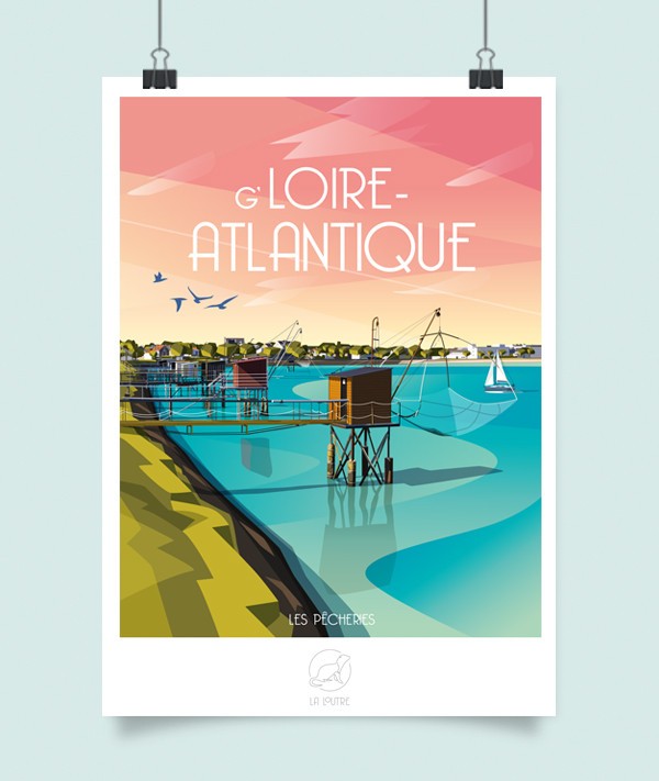 Affiche Loire-Atlantique - vintage decoration 