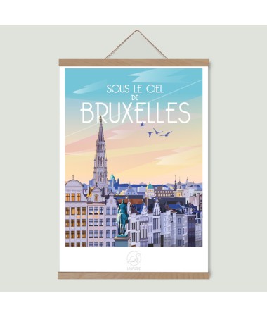 Affiche Bruxelles - vintage decoration 