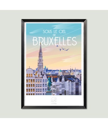 Affiche Bruxelles vintage