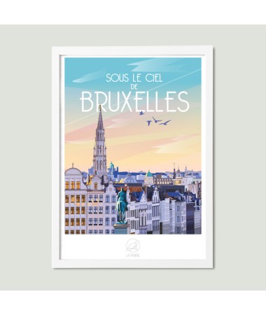 Affiche Bruxelles - vintage decoration 