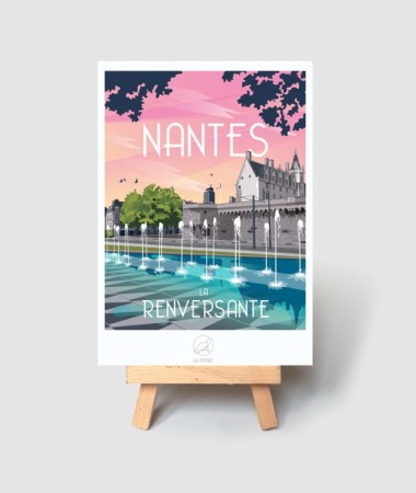 Carte Nantes Renversantes - vintage decoration 