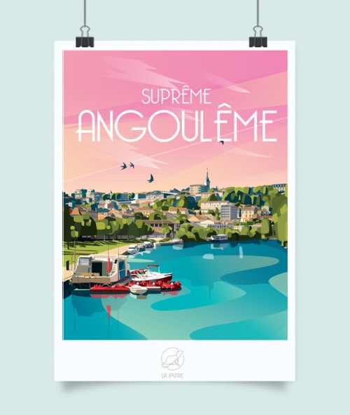 Affiche Angoulême - vintage decoration 