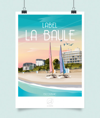 La Baule Beach Poster