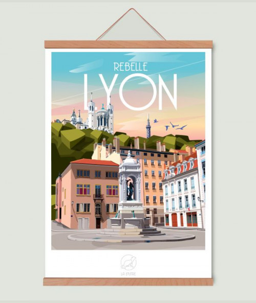 Lyon City Poster