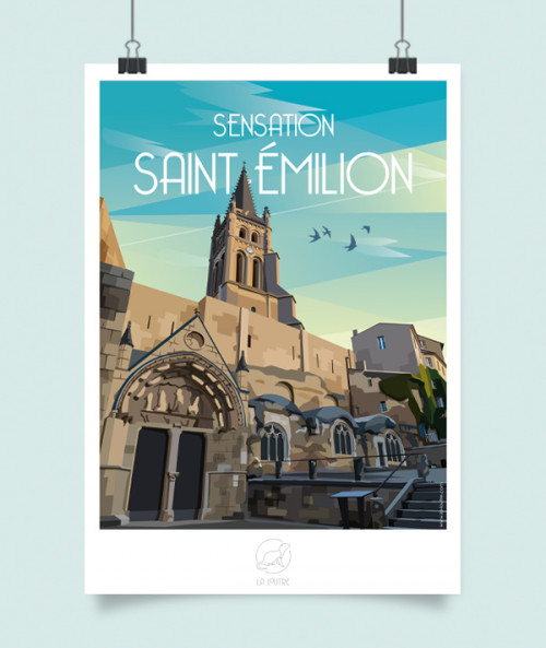 Affiche Saint Émilion -...