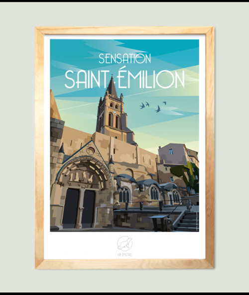 Affiche Saint Émilion -...