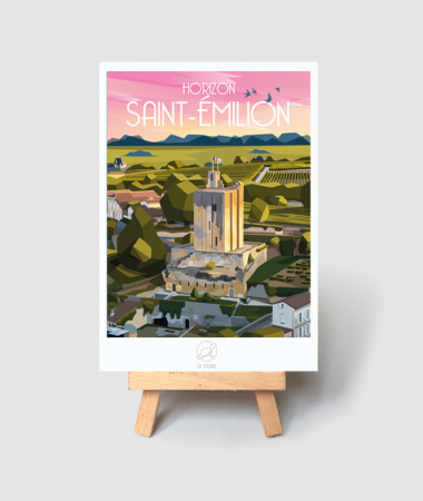 Saint Emilion Wine Postcard