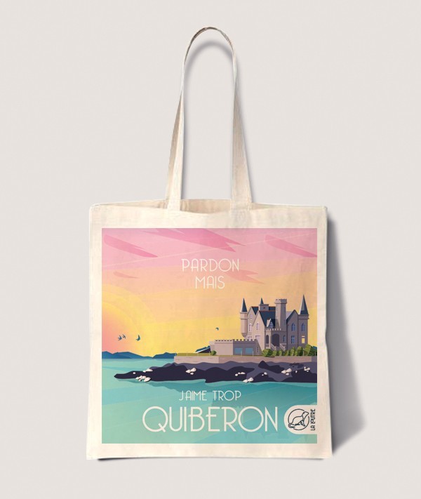 Tote Bag Quiberon - vintage decoration 