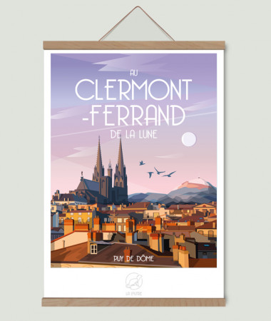 affiche rétro clermont
