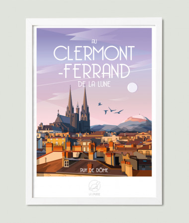 affiche vintage clermont ferrand