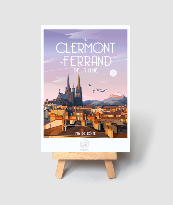 vintage postcard clermont ferrand