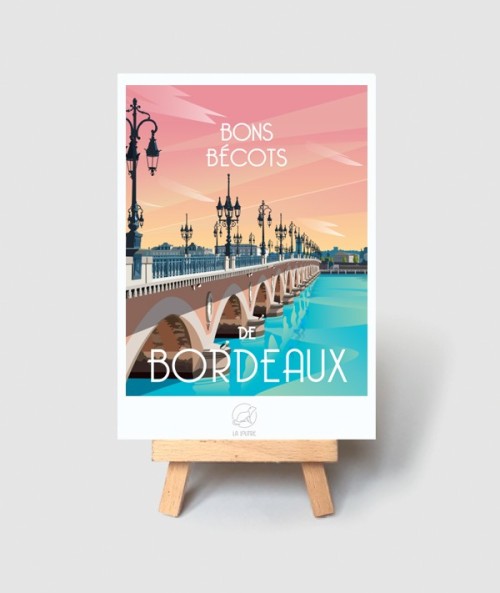 Carte Bordeaux - vintage decoration 