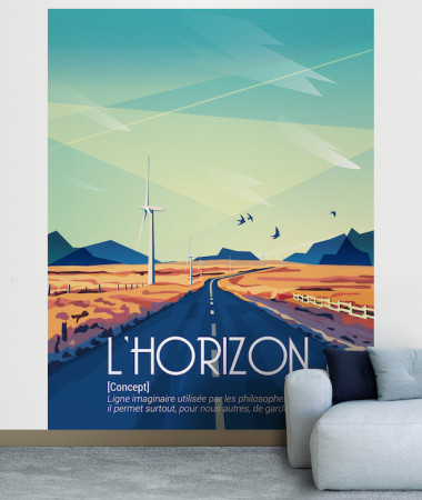 horizon desert wallpaper