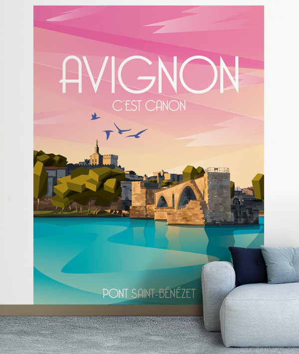 papier peint Avignon