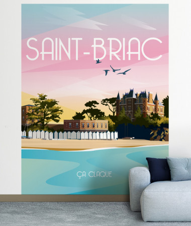 Saint Briac wall mural