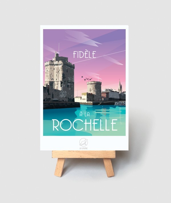 Carte La Rochelle - vintage decoration 